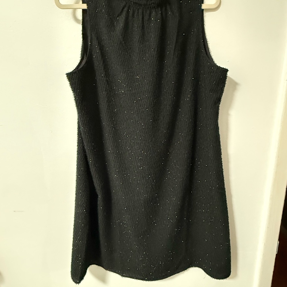 Ann Taylor Factory Black Ruched Sheath Mini Dress